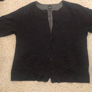 One button sweater cardigan